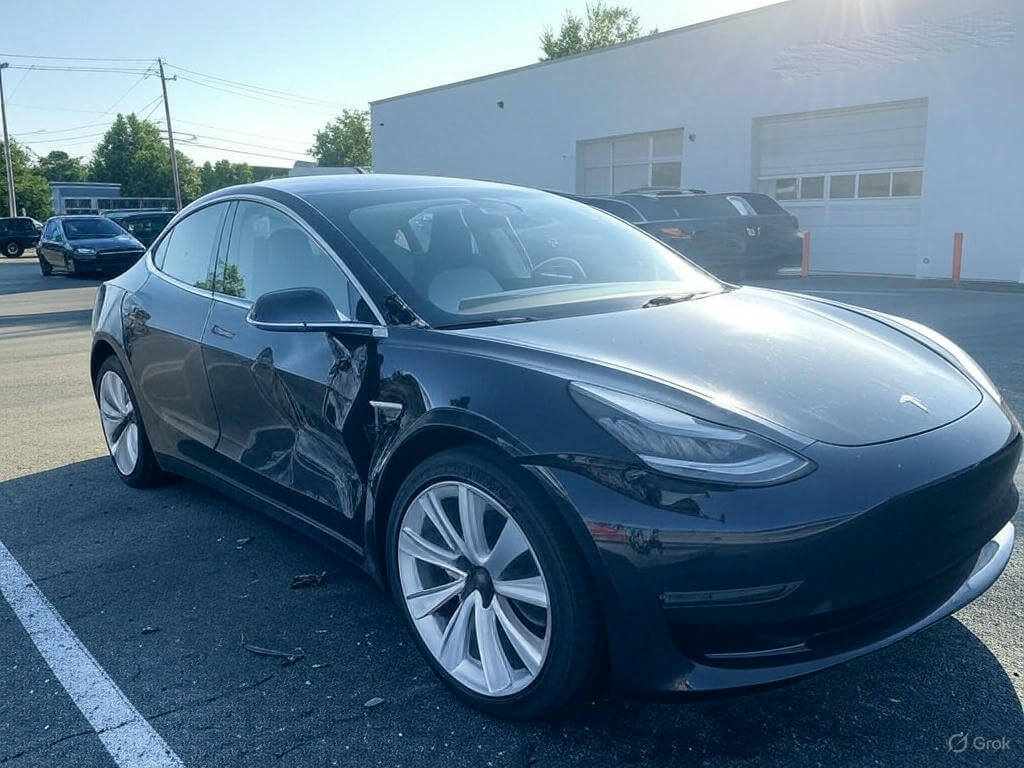 Tesla Model 3 Collision Damage