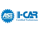 ASE and I-CAR Certified Collision Repair Logos