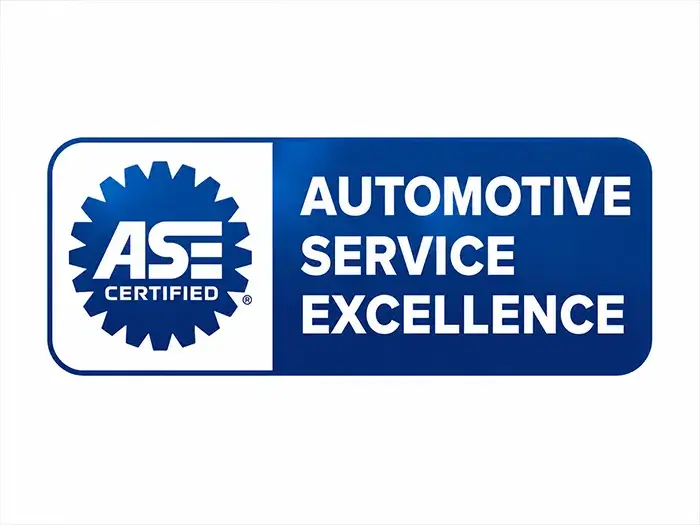 ASE Certified Automotive Service Excellence certification displayed by Fireplace Auto Collision.