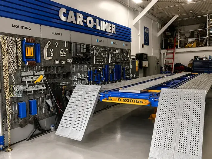 Car-O-Liner frame repair system at Fireplace Auto Collision in East Hampton, NY.