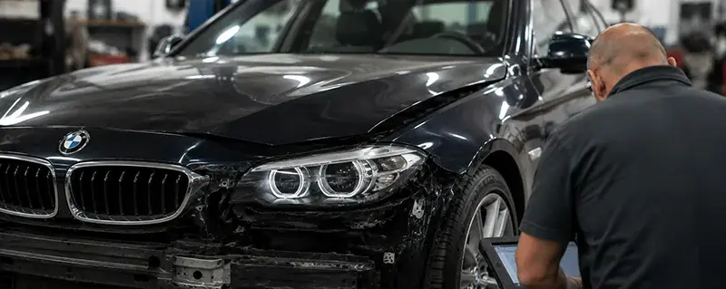 BMW safety system repairs and ADAS calibration at Fireplace Auto Collision in East Hampton NY